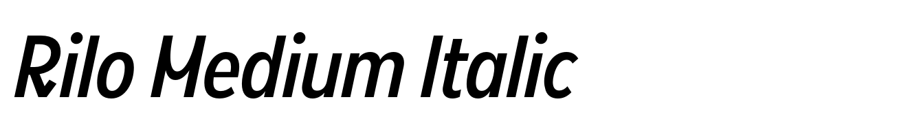 Rilo Medium Italic